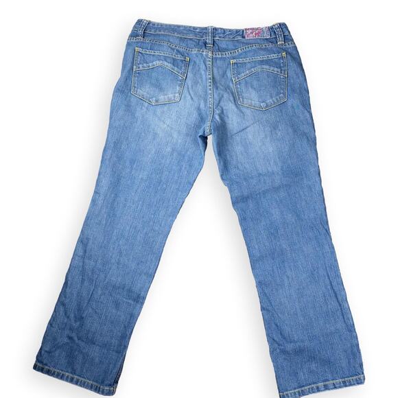 Tommy Hilfiger Straight Leg Jeans Size 12 Floral Waistband - Picture 7 of 9